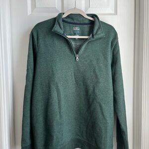 croft & barrow Men's Forest Green Quarter-Zip Pullover